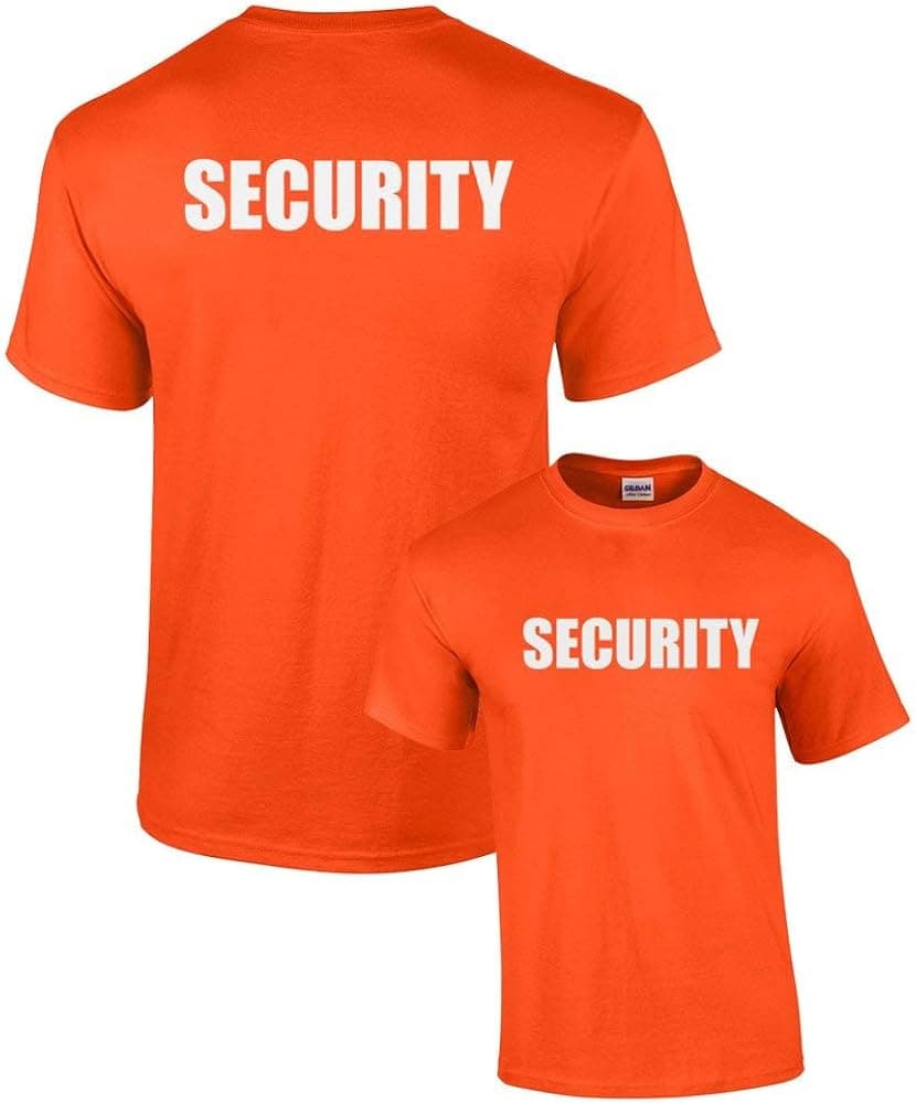 Security Short Sleeve T-Shirt Printed On Both Sides Police Patrol Mall Event Staff Uniform Concert Stadium Game+18483:18562