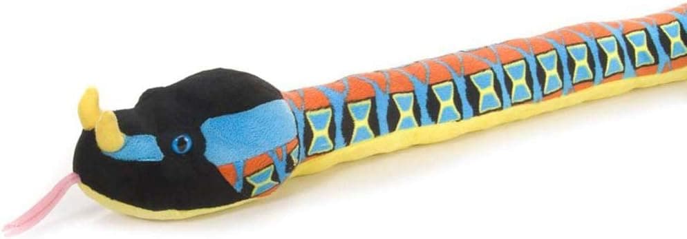 Wild Republic Snake Plush, Stuffed Animal, Plush Toy, Gifts for Kids, Rhino Viper 54"