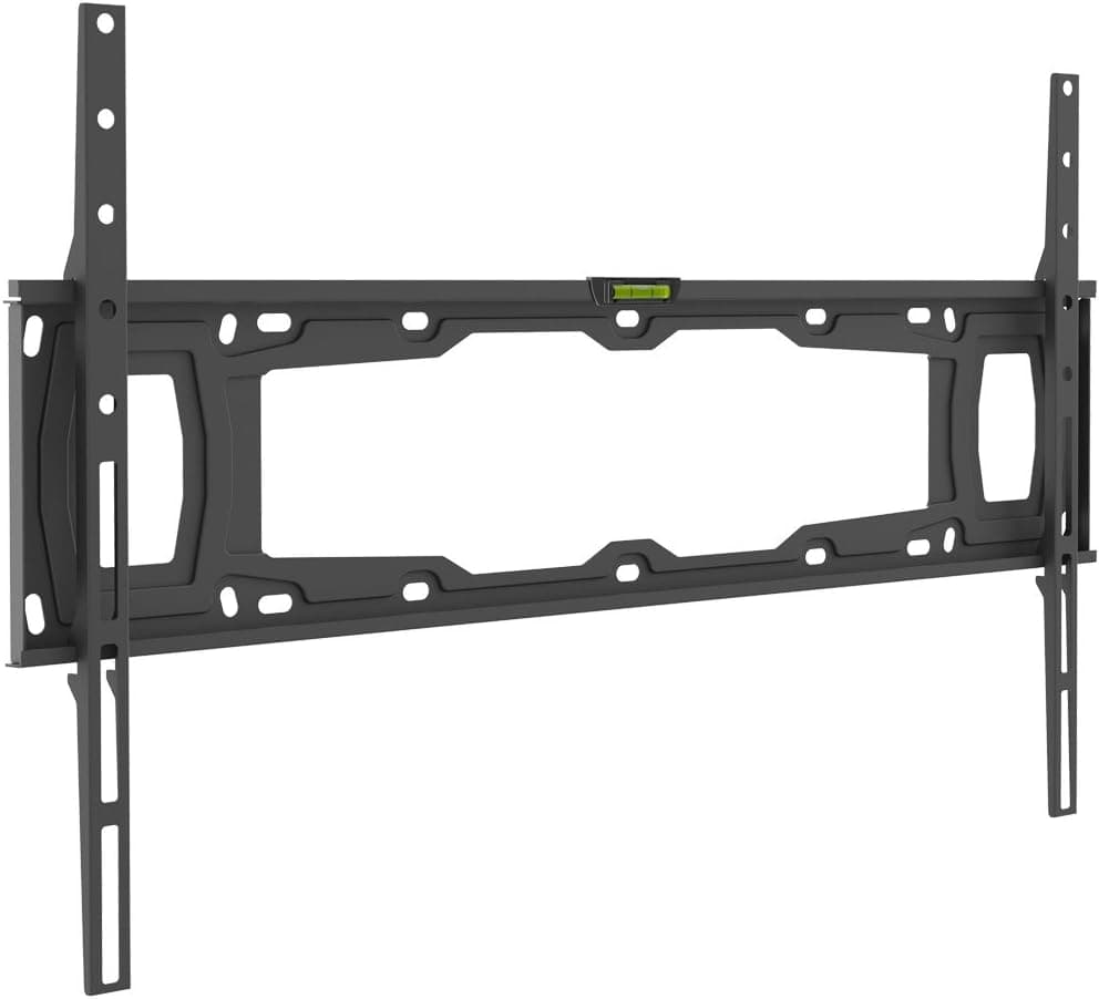 Barkan TV Wall Mount, 32-90 inch Fixed Flat/Curved Screen Bracket, Holds up to 132lbs, Auto Lock Patented, Very Low Profile, Extra Stable, Lifetime Limited Warranty, Fits LED OLED LCD, Black (E400+.B)