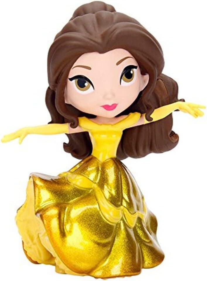 Metals Disney Princess Belle Gold Gown Collectible Toy Figure