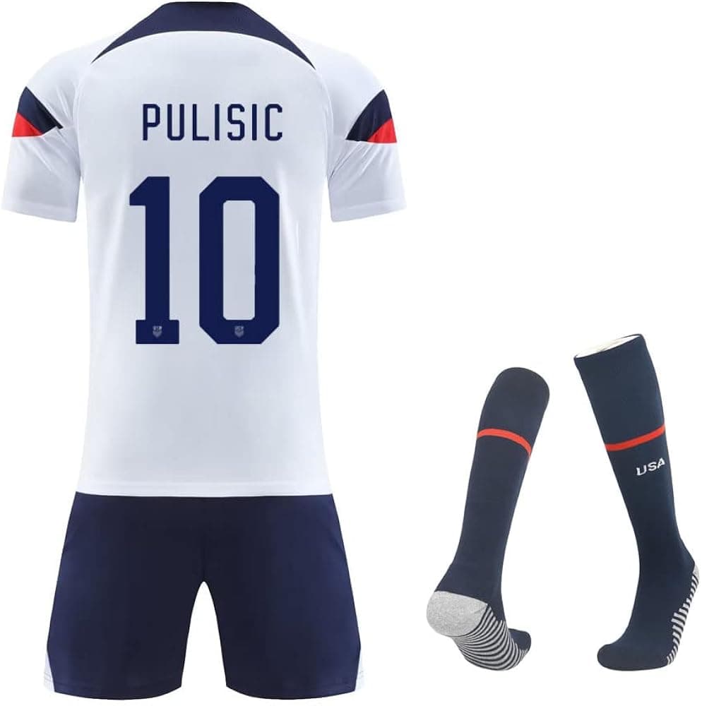 #30 Kids Soccer Jersey Youth Football Training Clothes with Doll +Golden Globe Model + Golden Boot Model