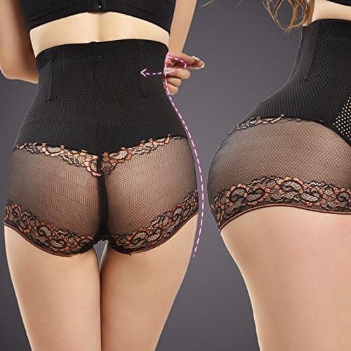 Snowflat Womens Breathable Waist Tummy Girdle Belt Body Shaper Cincher Underbust Control Corset Black L