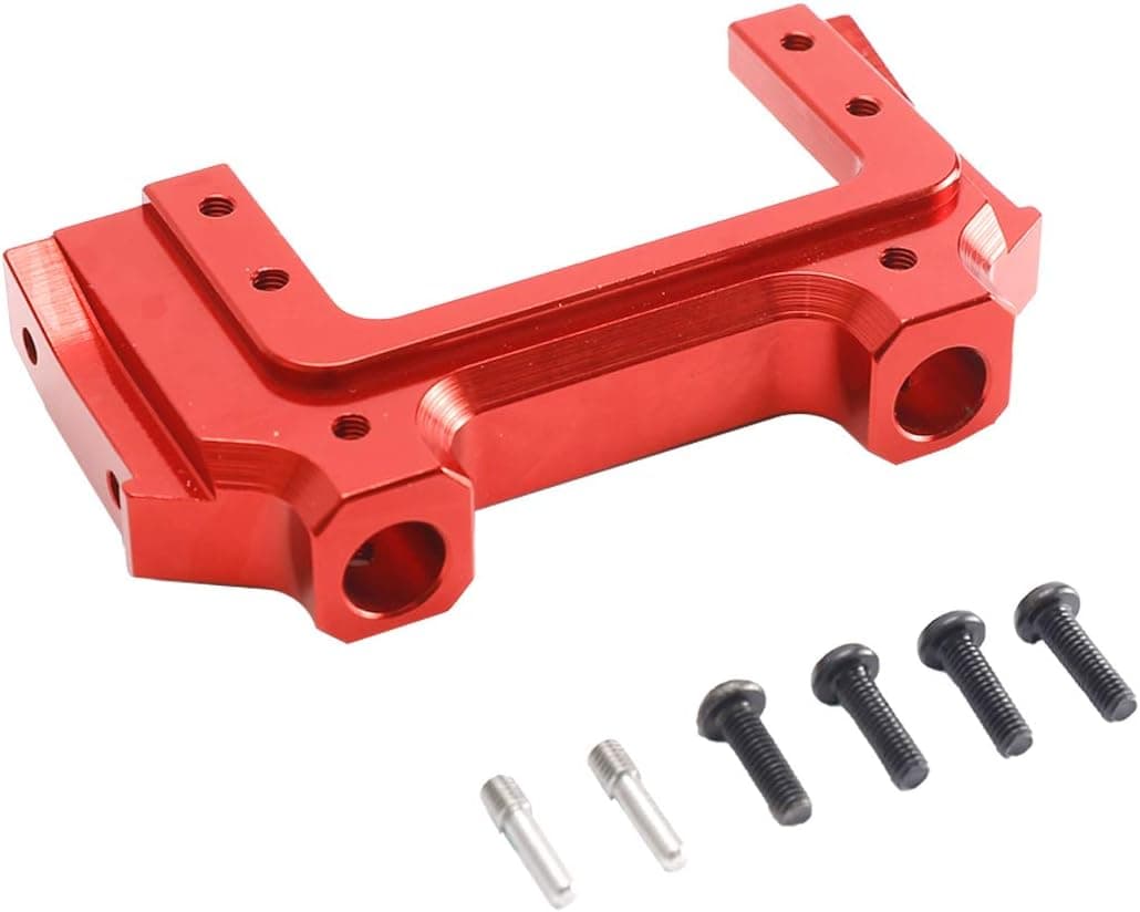RZXYL Metal Front Bumper Mount Servo Bracket for 1/10 Axial SCX10 II AX90046 RC Crawler Car Upgrade Parts (Red)
