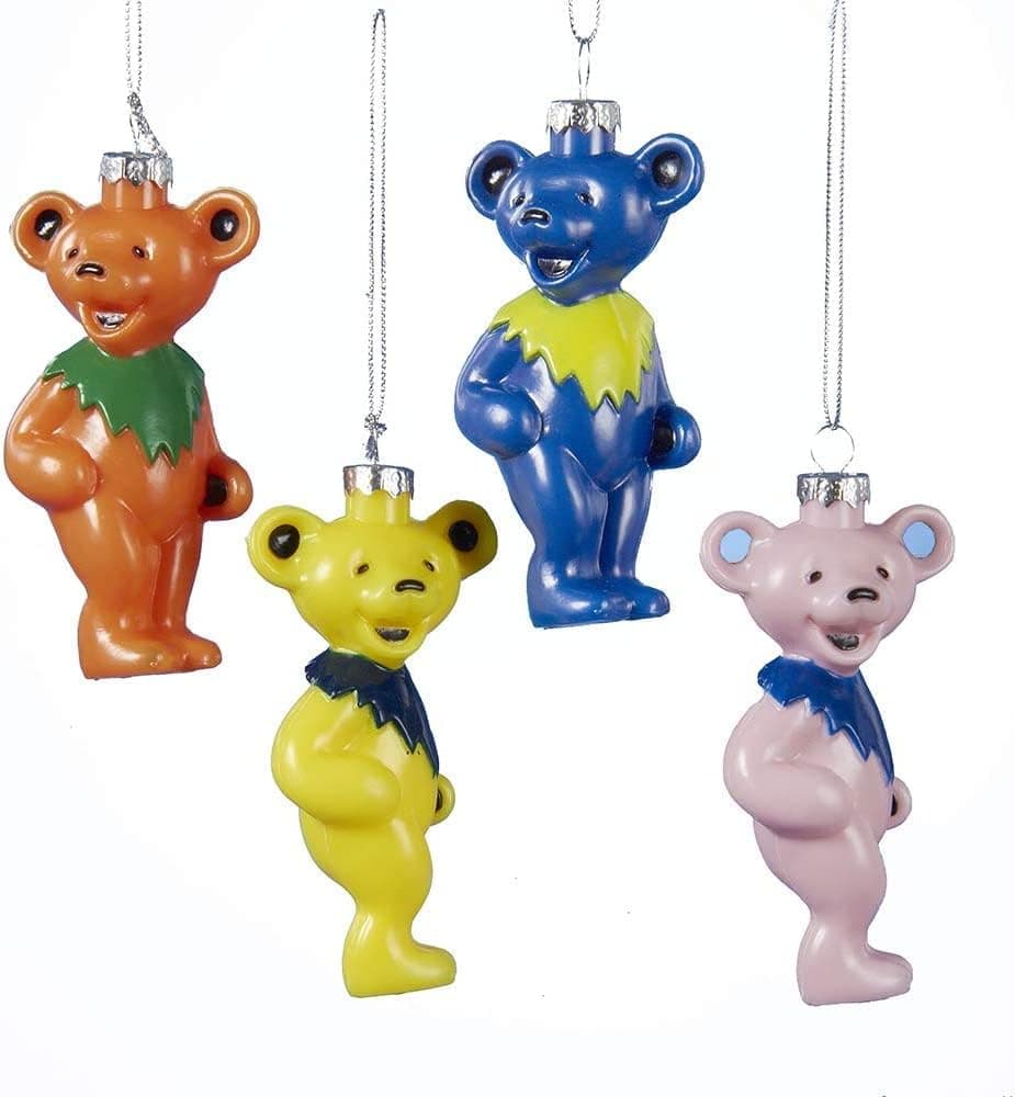 Grateful Dead Dancing Bears Ornaments, 4-Pack