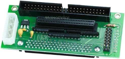 SCA 80 F to SCSI 68F/50M Adapter Active w/Terminator