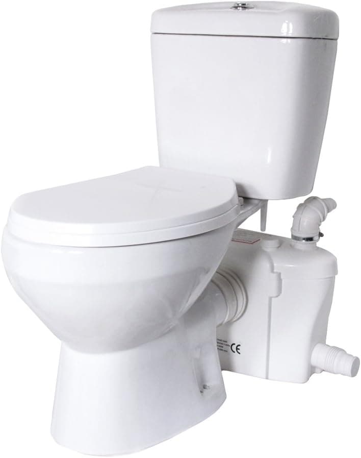 Lift Assure American Round Macerating Pump and Toilet Kit