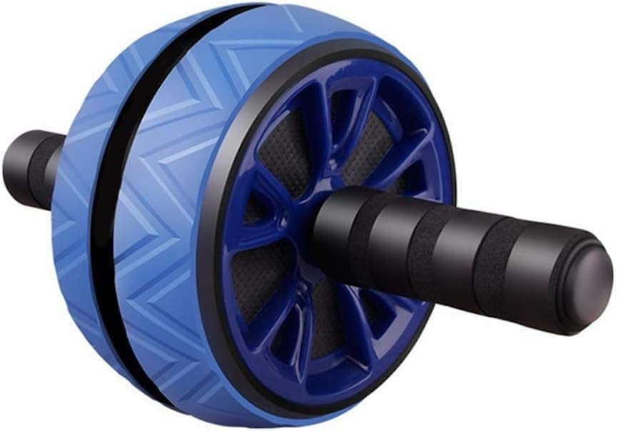 Toysdone Training and Fitness Ab Roller Wheel for Home and Gym with Knee Pad and Anti-Slip Handles for Men Women Gymnastics Home Gym Core Equipment + Ideal Gift Idea (Blue)