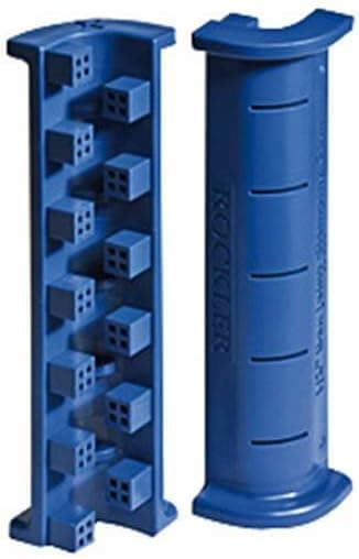 6-1/2” Rockler Box Joint Cauls (4-Piece, Blue) – Perfect Alignment Plastic Cauls Woodworking Tools for Small to Large Sized Boxes – Box Joint Clamps for Woodworking – One-Handed Ratchet Band Clamp
