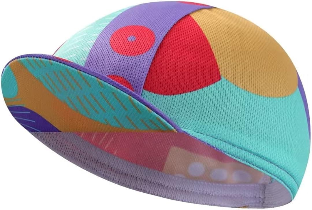 Bikingbros Funny Cycling Cap - Polyester Cartoon Cycling Hat-Under Helmet - Cycling Helmet Liner Breathable&Sweat Uptake
