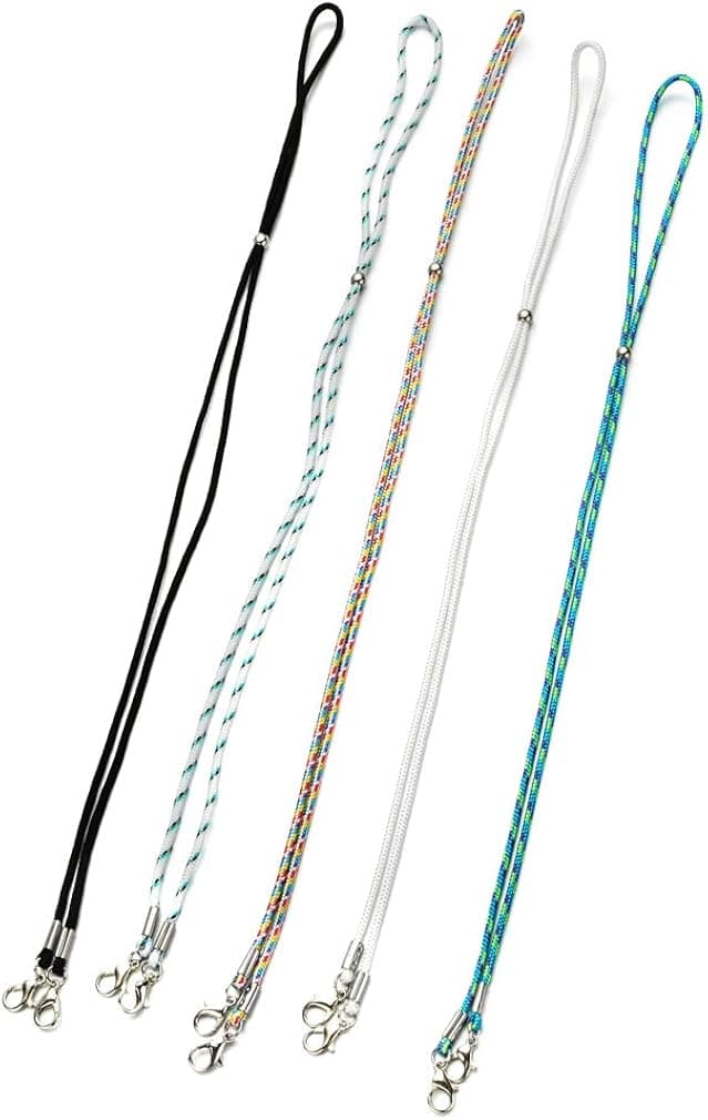 WWBGINF Face Mask Lanyard Adjustable Length Chain Strap Mask Holder Extender Convenient and Safe 2/5/10/11 PCS for Adults, Kids (5PCS Basic)