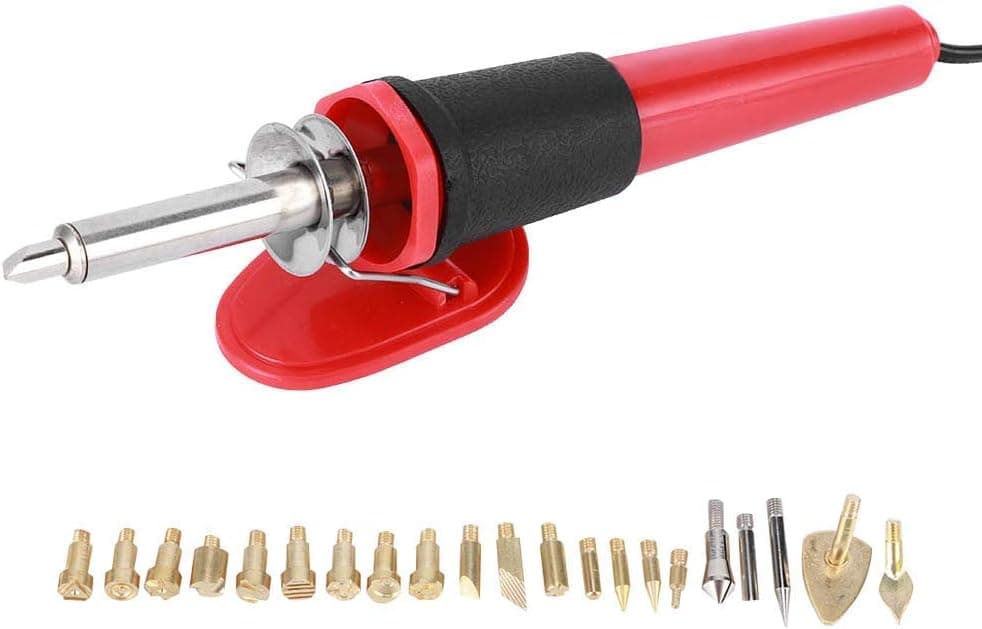 30W Electric Soldering Iron Set with Multiple Soldering Iron Tips Wood Burning Pen Engraving Carving Pyrography Tool(110V US PLUG) Soldering Iron Electrician and Electronic Tools Soldering Iron