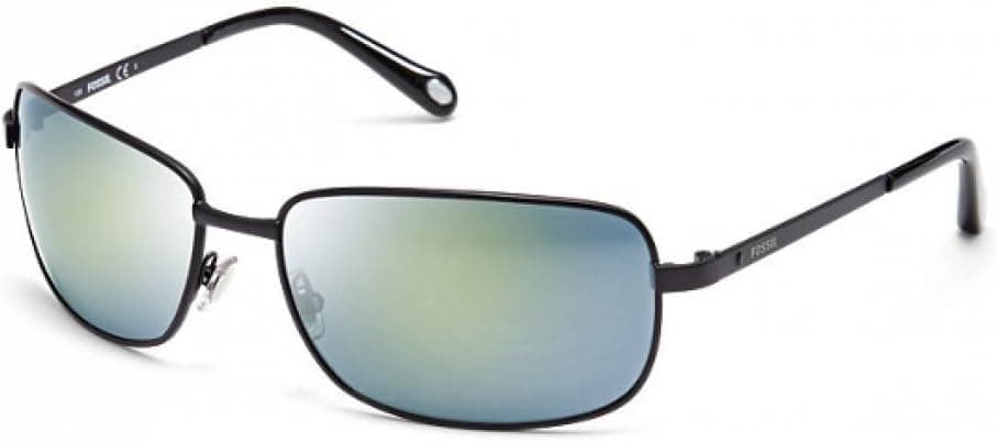 Fossil Bainbridge Rectangular Sunglasses Matte Black FOS3025S 0003