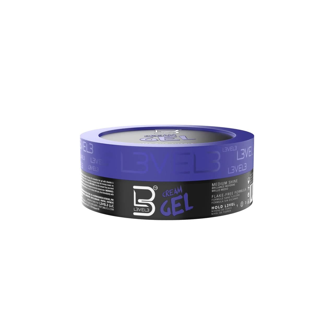 L3 Level 3 Cream Gel - Provides Volume and Medium Hold - With Vitamins to Nourish and Protect Hair Level Three Mens Hair Styling Cream (100 ml)