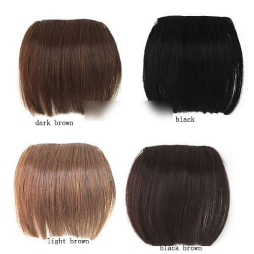 Brand New Full Bangs Hair Pieces Clip in on Extensions Brazilian Bang
