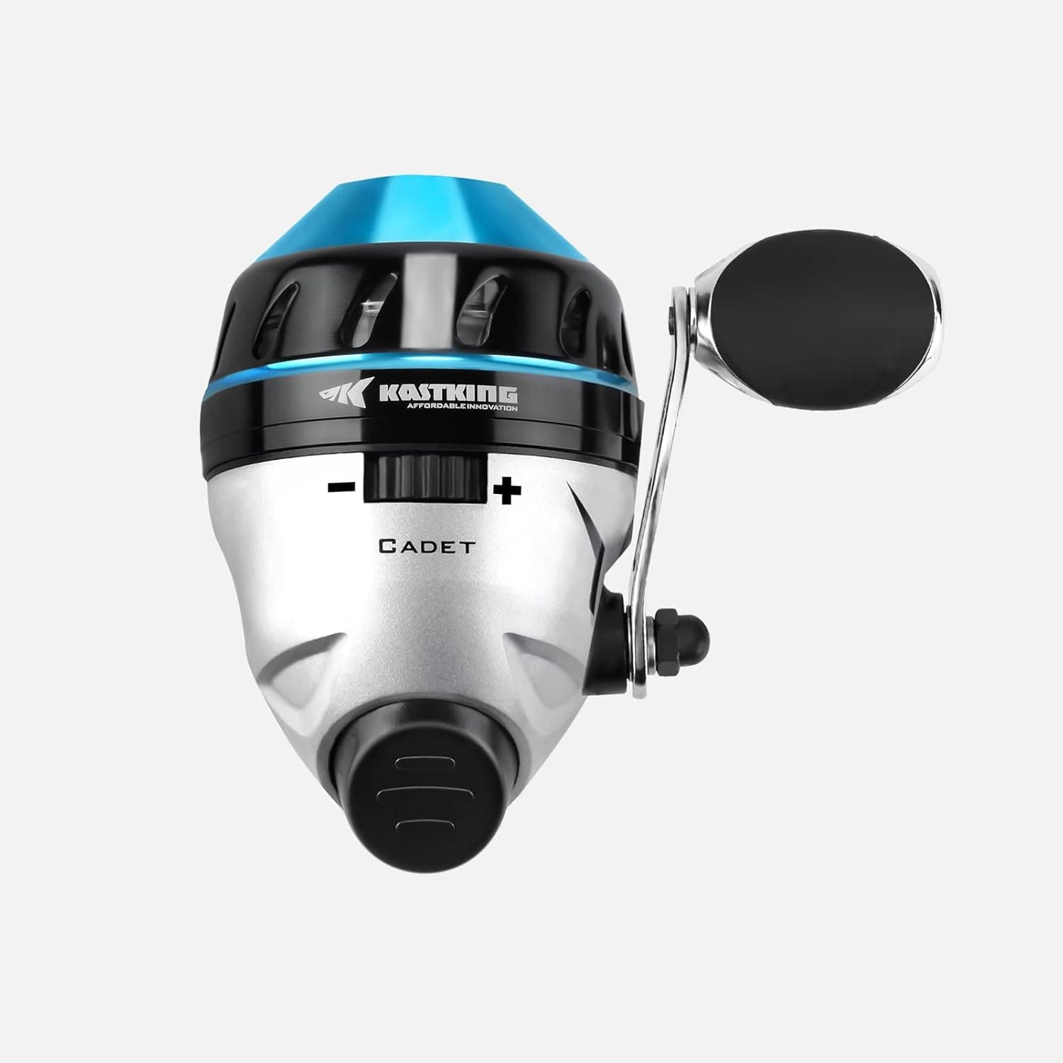 KastKing Cadet Spincast Fishing Reel, Trouble-Free Push-Button Bait Casting Design, 3.1:1 Gear Ratio, Dual Stainless-Steel Pickups,Low-Profile Design,Pre-Spooled with Monofilament Line