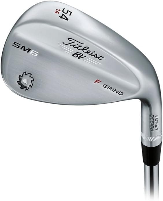 Titleist Vokey SM6 Tour Chrome Wedge Right 54 14 F Grind True Temper Dynamic Gold Wedge