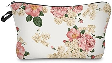 HAPPYLIVE SHOPPING Unique Super Funny Makeup Bag, 3D Printing Women Girls Baby Collection Pouch Travel Case Cosmetic Makeup Bag Multi-function Pencil Holder (Nice Floral)