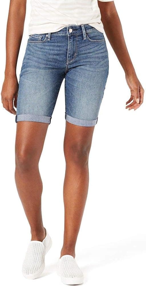 Signature by Levi Strauss & Co. Gold Label Women's Mid-Rise Bermuda Shorts (Standard and Plus)
