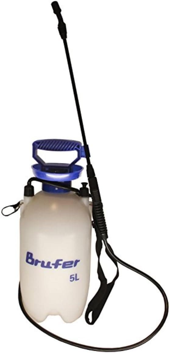 BRUFER 72023 Sprayer for Lawns and Gardens or Cleaning Decks, Siding and Concrete - 1.3 Gallon (5L) with Pressure Release Valve