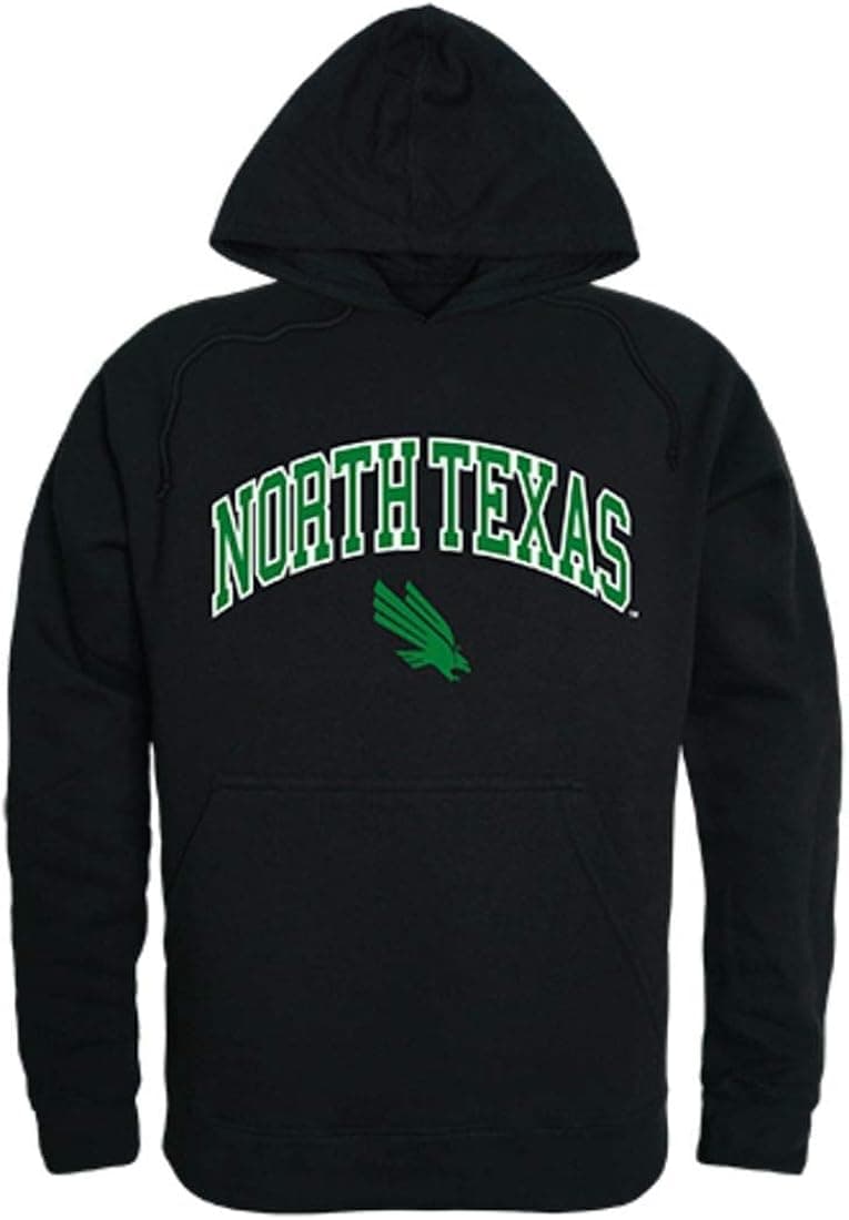 University of North Texas Mean Green Campus Hoodie Sweatshirt Black