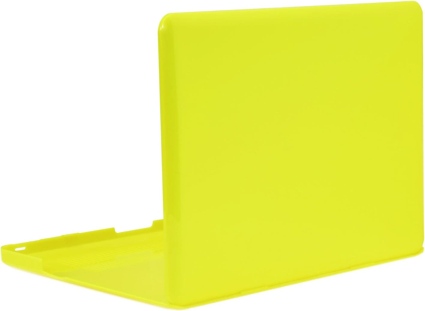 TopCase Neon Yellow Crystal Hard Case Cover for Macbook Pro 13-inch 13" (A1278/with or without Thunderbolt) -NOT for retina display- with TopCase Mouse Pad