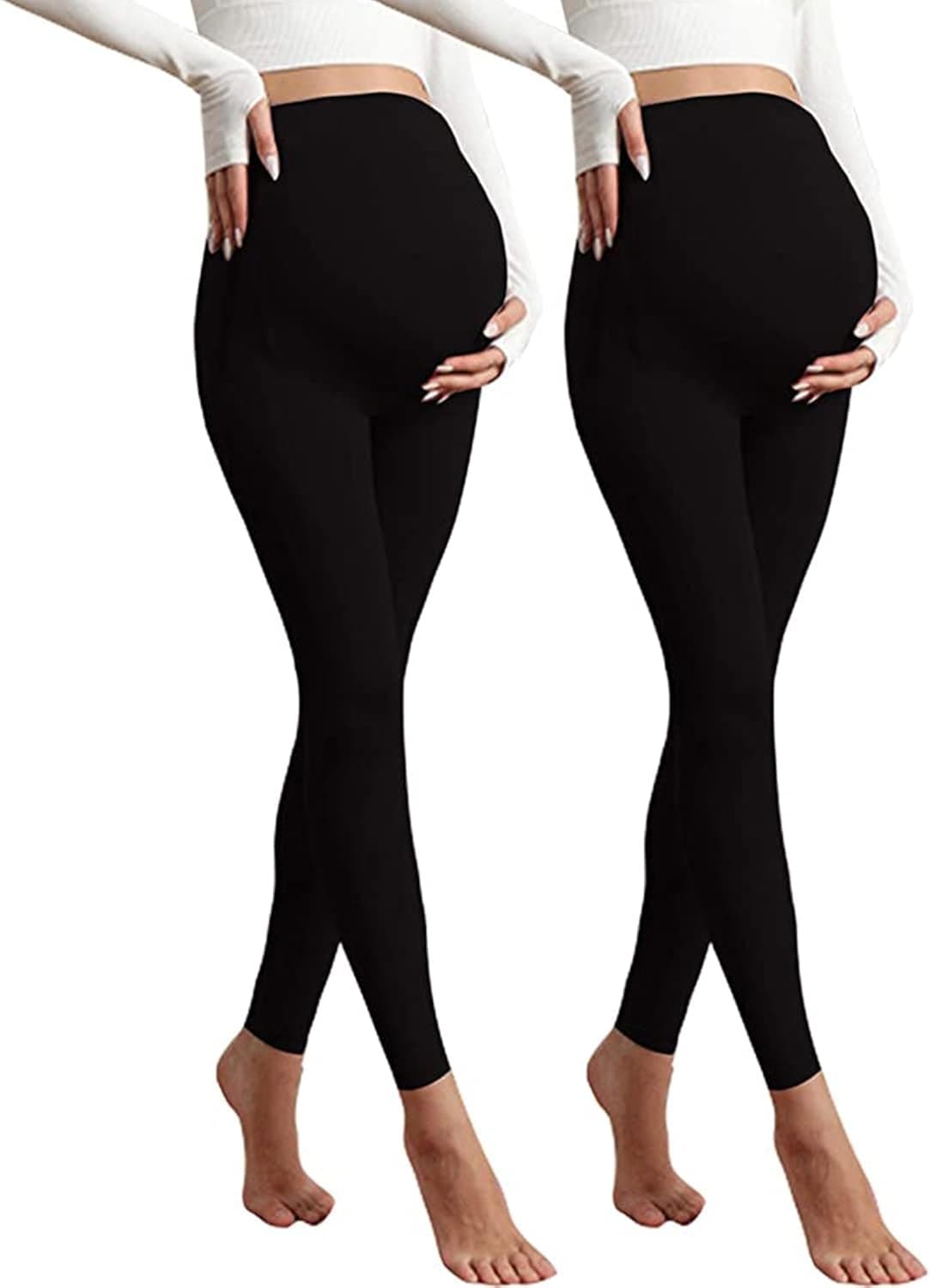 CTHH Maternity Leggings Over The Belly with Pockets