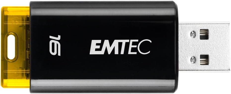 EMTEC Click USB 2.0 Flash Drive, 16 GB