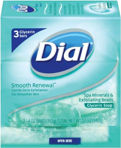 Dial Gycerin Soap Bar, Spa Minerals, 3 Count (Pack of 3)