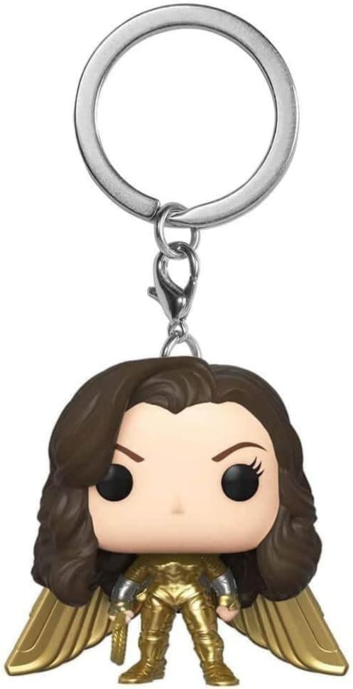 Funko Pop! Keychain: Wonder Woman 1984 - Wonder Woman Hold No Helmet, Multicolor