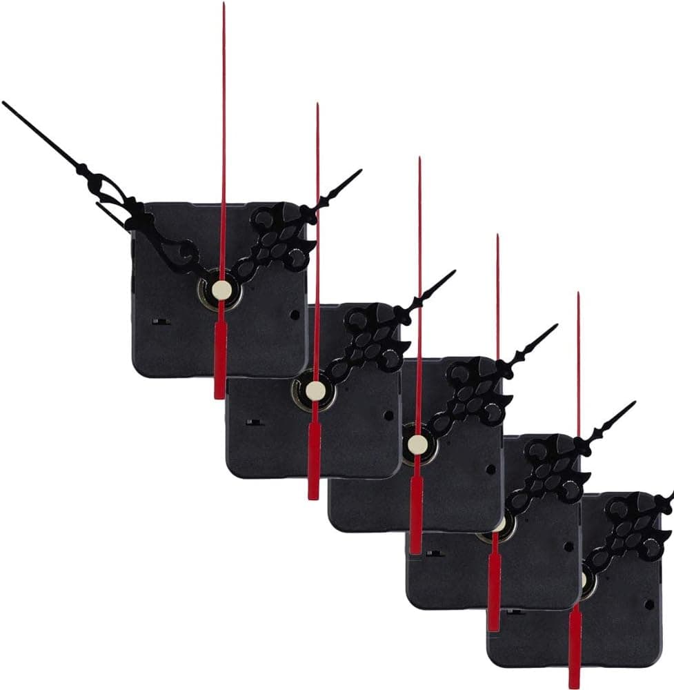 SNNplapla 5-Pack DIY Battery Powered Quartz Clock Movement Mechanism Set