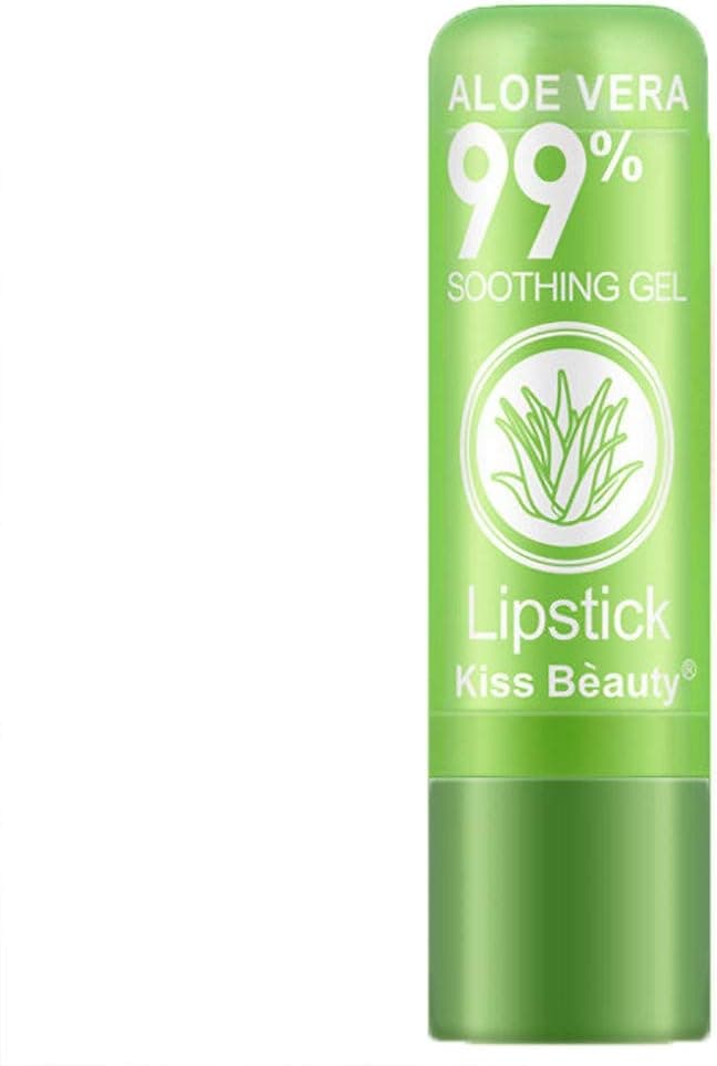 Temperature Change Glimmer Balm, vmree Color-Changing Pink pH Lip Balm, Waterproof Ultra-Hydrating with Aloe for All-Day Moisture (Green)