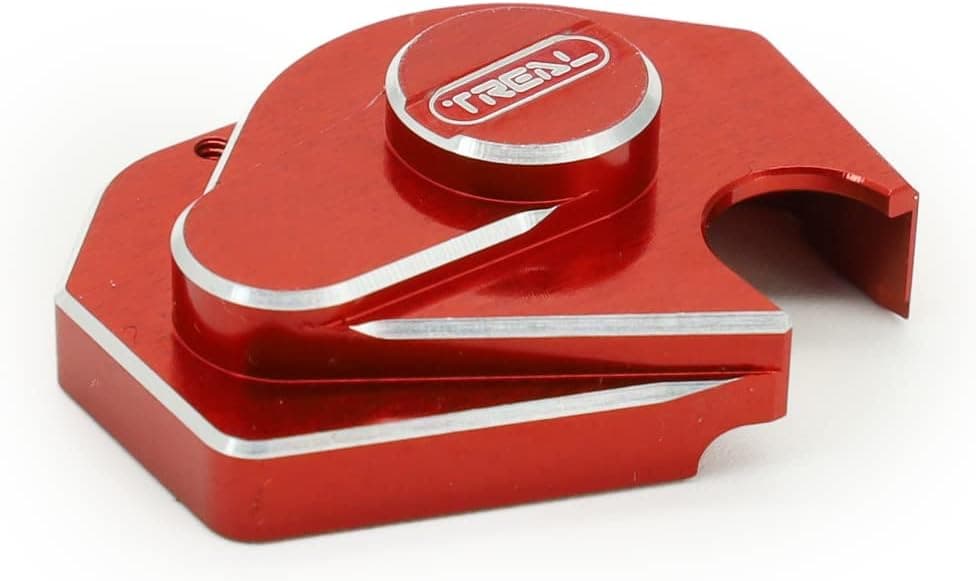 Treal Axial SCX24 Aluminum 7075 Gearbox Cover (Red)