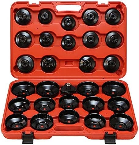 XtremepowerUS 30Pcs Auto Oil Filter Wrench Socket Cup Type Cap Tools BMW VW Audi Ford