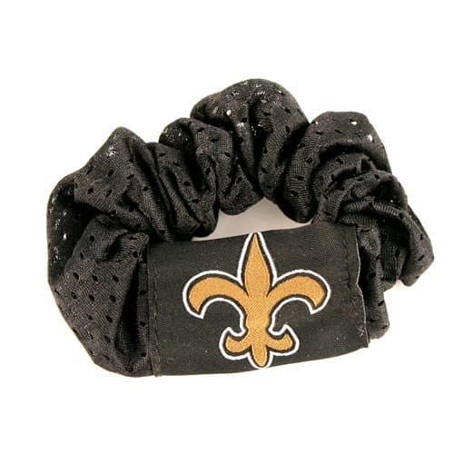 New Orleans Saints Black Hair Scrunchie - Hair Twist - Ponytail Holder by NFL