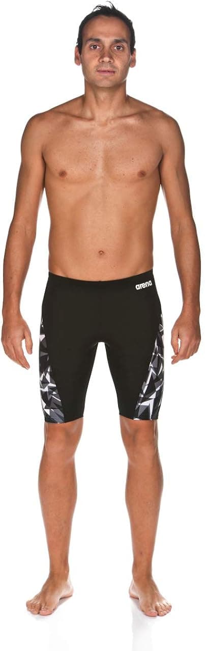 Arena Men's Previous Season Team Color Print Jammer Athletic Training Swimsuit