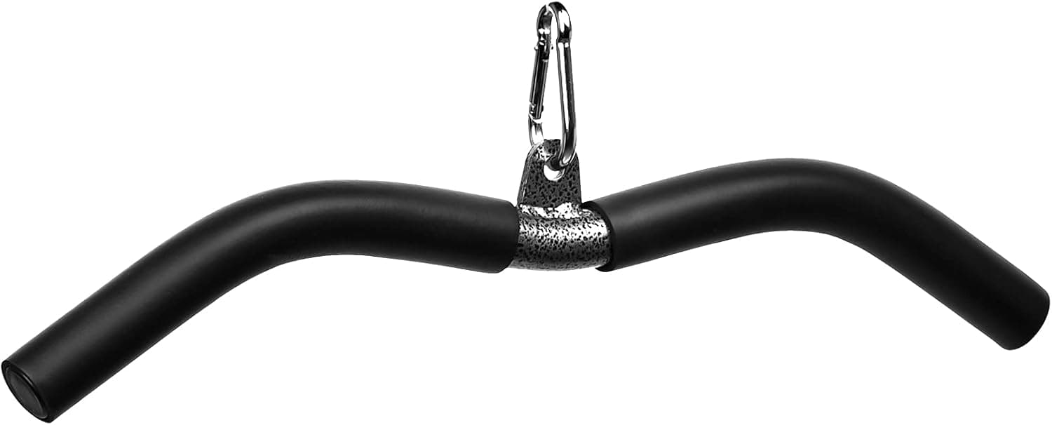 Fitness LAT Pull Down Bar, Cable Machine Attachment for Gym, Exercises Tricep Back Muscles Strength Training
