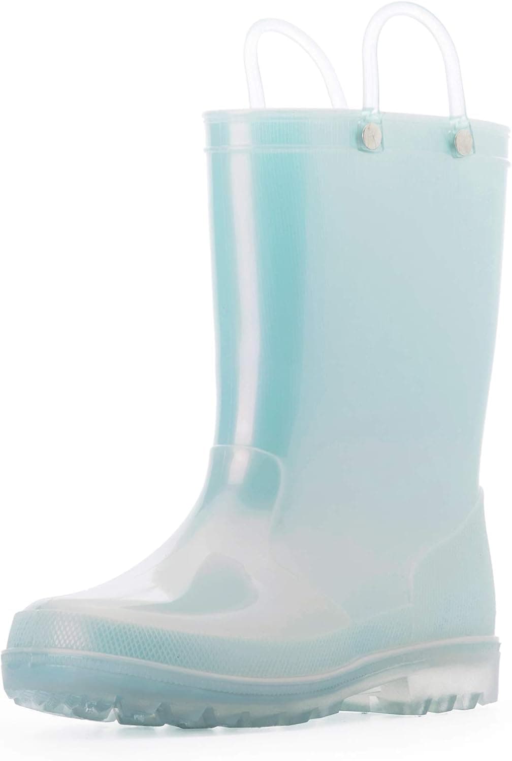 K KomForme Toddler Rain Boots Girls Shimmer Rain Boots for Kids