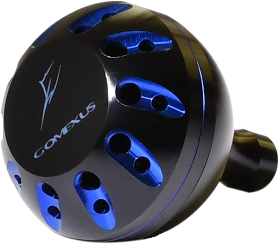GOMEXUS Power Knob Compatible for Shimano Thunnus CI4 4000 6000 Direct Quantum Accurist S3 PT Drill Fitment Spinning Reel Handle Custom 38mm Metal Round