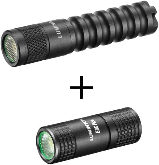 LUMINTOP Keychain Flashlight EDC01 120 Lumens Bundle EDC Pico 130 lumens Rechargeable Key Ring Flashlight