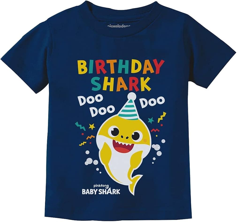 Baby Shark Shirt Gift for Kids Toddler 2nd 3rd 4th Birthday Girl Boy Outfit