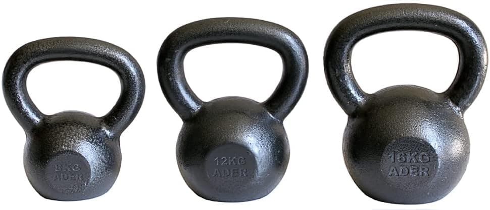 Ader Premier Kettlebell Set- (8, 12, 16 Kg) w/DVD