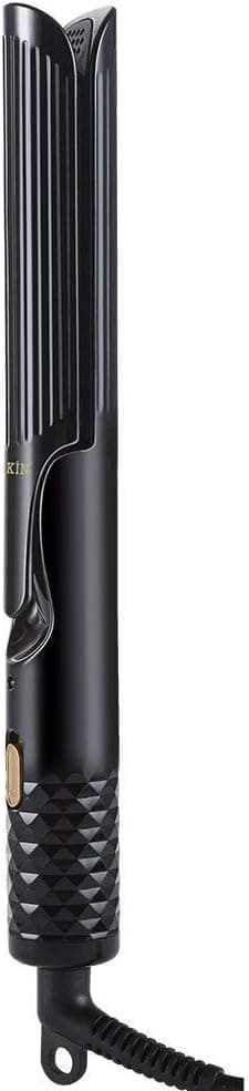 K•SKIN KD-3886 Professional Flat Iron, Hair Curler & Hair Straightener Two In One Tool Hair Curling Wand & Straightening Iron Ceramic – Black