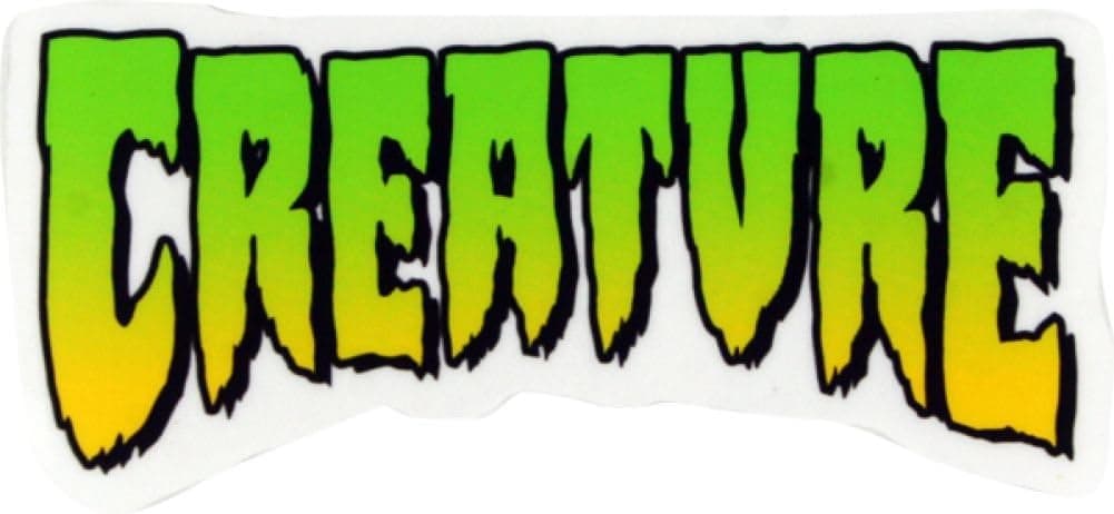 Creature Logo Small Decal 2"x4" Skateboarding Decals