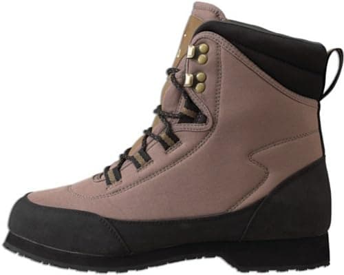 Caddis Men's Ultralite Taupe and Black EcoSmart Grip Sole with Studs Wading Shoe