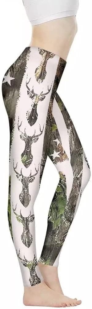 UNICEU Ethnic Floral Artwork Print Women's High Waist Fashion Capri Leggings Skinny Pants for Yoga Running XS-3XL