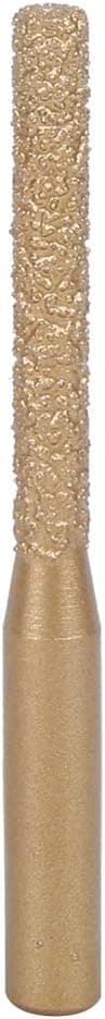 Diamond Router Bits Golden Brazed Straight Shank for Edge Cutting of Stone, Marble and Granite, Quartz Stone, Artificial Stone (6.35 * 5 * 65mm)