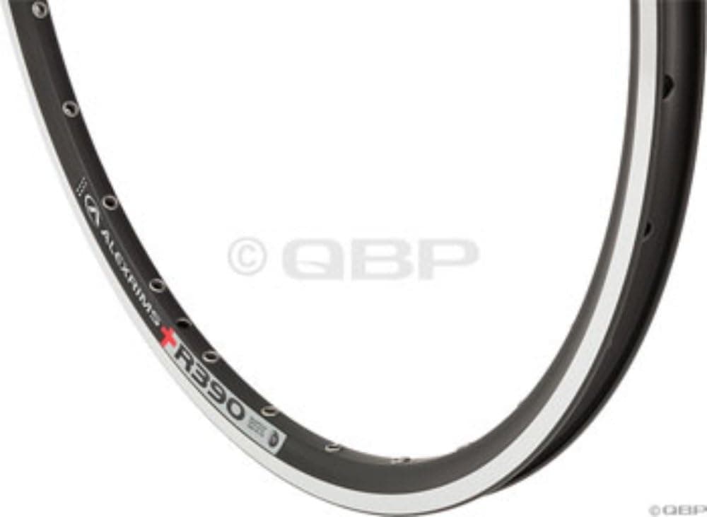ALEX R390 20" x 1-1/8" 28 Hole Black with Silver Sidewalls BMX Rim