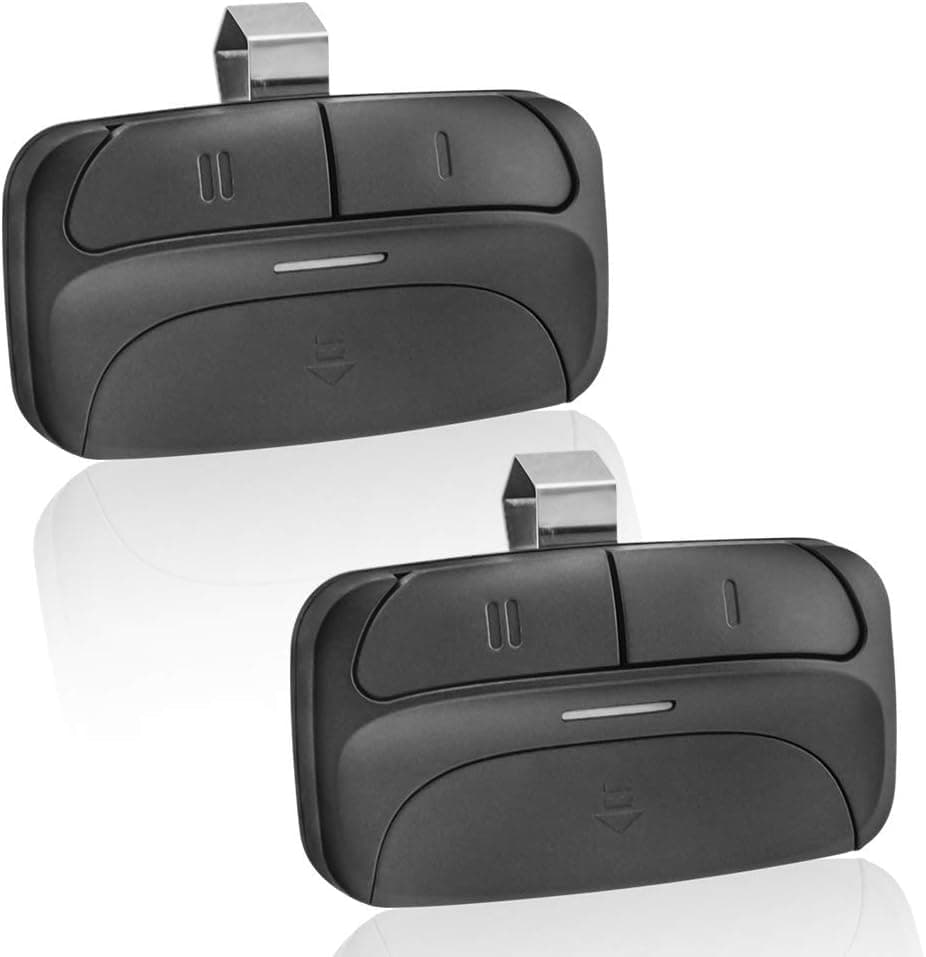 Universal Garage Door Opener Remote Replacement for Chamberlain Liftmaster Linear,Stanley,Craftsman, Works Multi-Frequency 300/310/315/318/390MHz etc- 2 Pack