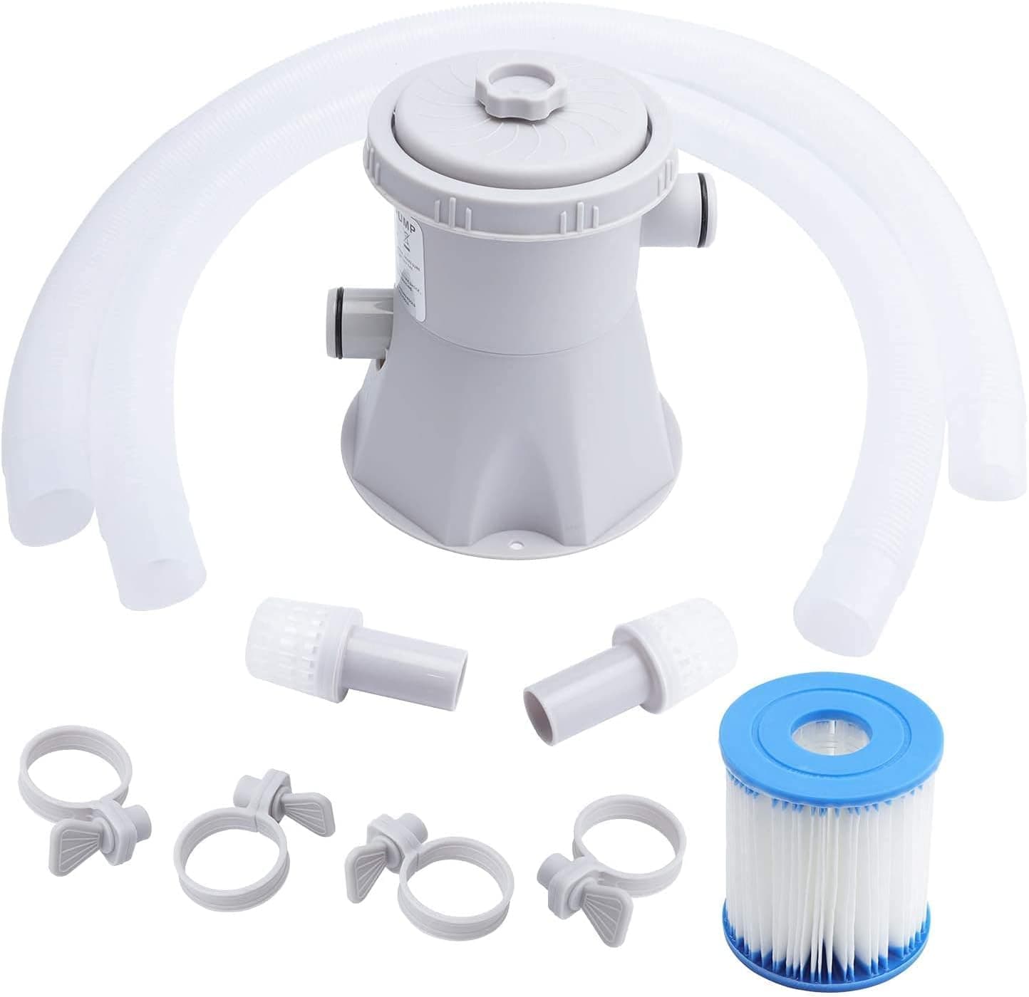 Pool Filter Pump for Above Ground Pool-Electric Swimming Pool Filter Pump for Pools Cleaning Tool Set 300 GPH 110-120v GFCI