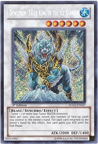Yu-Gi-Oh! - Dewloren, Tiger King of The Ice Barrier (HA02-EN027) - Hidden Arsenal 2 - Unlimited Edition - Secret Rare
